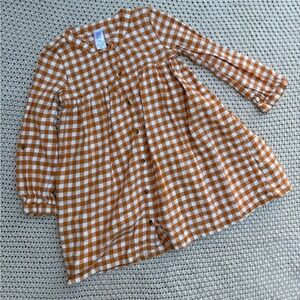 Carters 5T Long sleeve checkered tunic dress